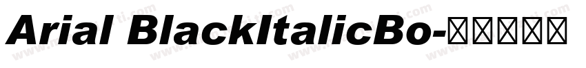 Arial BlackItalicBo字体转换